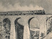 Parn vlak pejd viadukt ampach