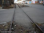 Další přejezd na vlečce čokoládoven