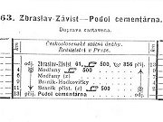 Strnka z jzdnho du z roku 1921. V tomto jzdnm du ji byla doprava na vlece ji zastavena. Jestlie se vak dostala do jzdnho du, je mon, e se jet uvaovalo o njakm dalm zaveden osobn dopravy na vlece. To nakonec nastalo a o vkendech v letn sezn roku 1922 a pekalo pouze tuto seznu. Nen bez zajmavosti vimnout si nasazovanch vozidel. Pvodn byl na vlece nasazovn relativn modern parn motorov vz 1.401. Jednalo se o tynpravov vz Komarek, kter vyrobila v roce 1908 Prvn eskomoravsk tovrna na stroje v Libni ve spoluprci s Ringhofferovou vozovkou na Smchov. Parn vz byl u SD pozdji peznaen na M 223.001. Vzhledem ke konstrukci vozu lze pedpokldt, e nov zastvky vlekovho vlaku Brank-pstavit a Modany byly postaveny v tramvajovm stylu, tedy pouze na dlku toho vlaku. Pi dalm pokusu o osobn dopravu na vlece vak ji byla pouvna parn lokomotiva a klasick souprava osobnch voz, take tyto zastvky musely bt zejm o nco prodloueny. Po zruen osobn dopravy na vlece, tak byly zastvky definitivn zrueny.
