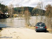 Zatopen silnice na Hvozdec