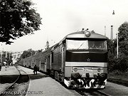 Dne 22. z 1985 zachytil objektiv fotoapartu lokomotivu T 478.1009 se soupravou sedmi pater a postrkovm strojem pi zastaven v eleznin stanici Praha-Brank.  Snmek z pelomu 80. a 90. a zachycuje nedln vlak z Vrovic do eran. V Jlovm se zadn st vlaku odpojila a veer jela zpt do Prahy. Zbytek vlaku pokraoval a do eran.