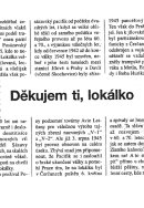 lnek - Dkujeme ti, loklko