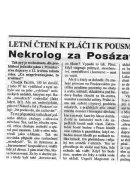 lnek - Nekrolog za Poszavsk pacifik a jin loklky