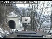 Tra 210 z kabiny lokomotivy ady 714