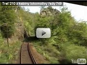 Tra 210 z kabiny lokomotivy ady 749